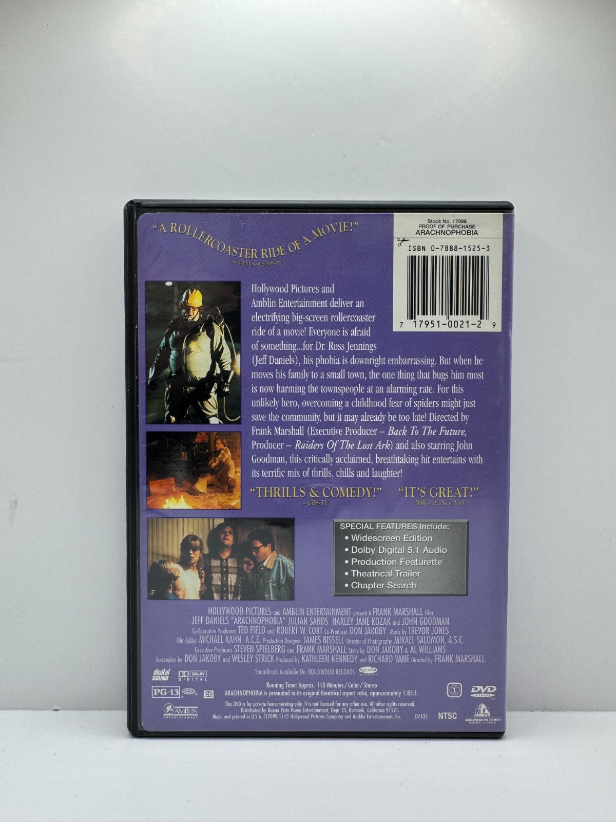 Arachnophobia (DVD) Jeff Daniels Horror