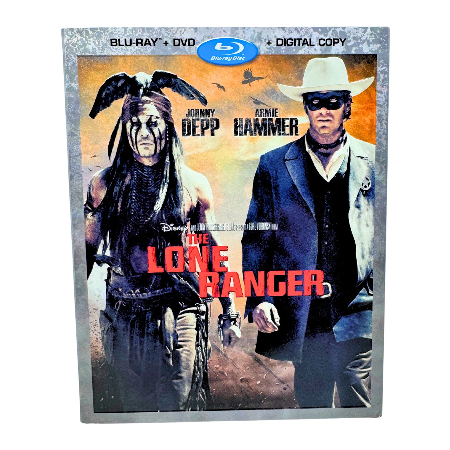 The Lone Ranger (Blu-ray) Disney Johnny Depp Action Adventure Movie