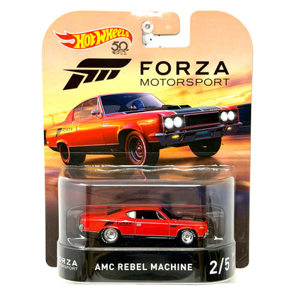 Hot Wheels Retro Entertainment Forza AMC Rebel Machine 1:64 Diecast Red
