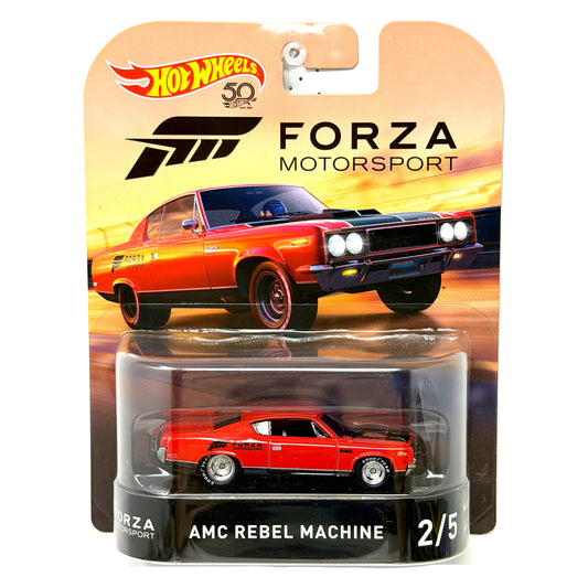 Hot Wheels Retro Entertainment Forza AMC Rebel Machine 1:64 Diecast Red