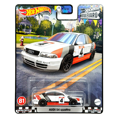 Hot Wheels Premium Boulevard #81 Audi S4 Quattro 1:64 Diecast