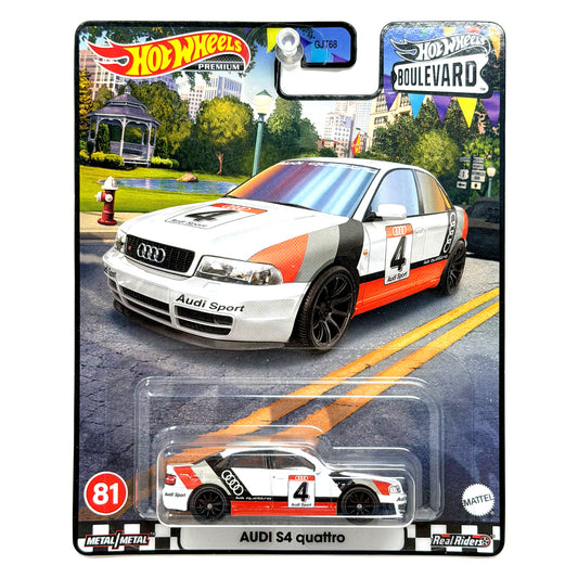 Hot Wheels Premium Boulevard #81 Audi S4 Quattro 1:64 Diecast