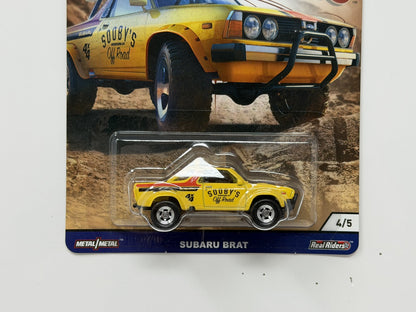 Hot Wheels Shop Trucks Subaru BRAT 1:64 Diecast Real Riders