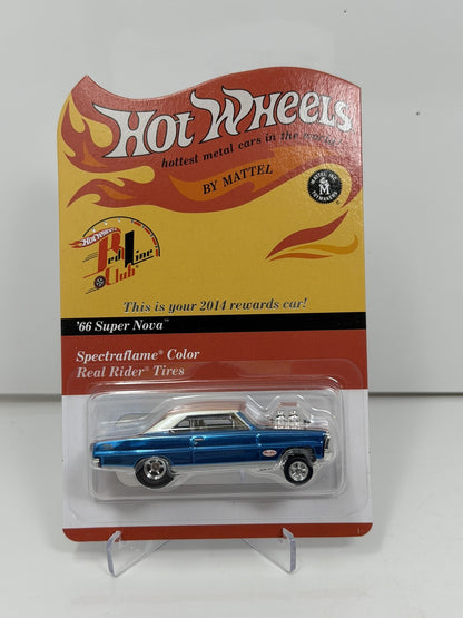 Hot Wheels RLC Red Line Club 2014 Rewards 1966 Super Nova 1:64 Diecast