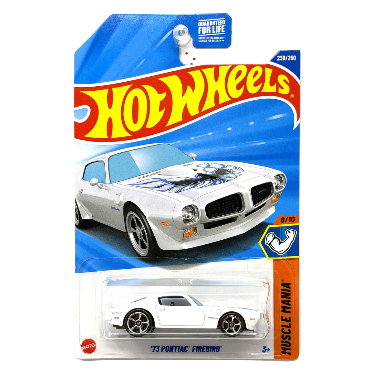 Hot Wheels Muscle Mania 1973 Pontiac Firebird 1:64 Diecast White US Card