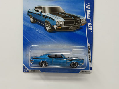Hot Wheels Muscle Mania 1970 Buick GSX 1:64 Diecast Blue V2