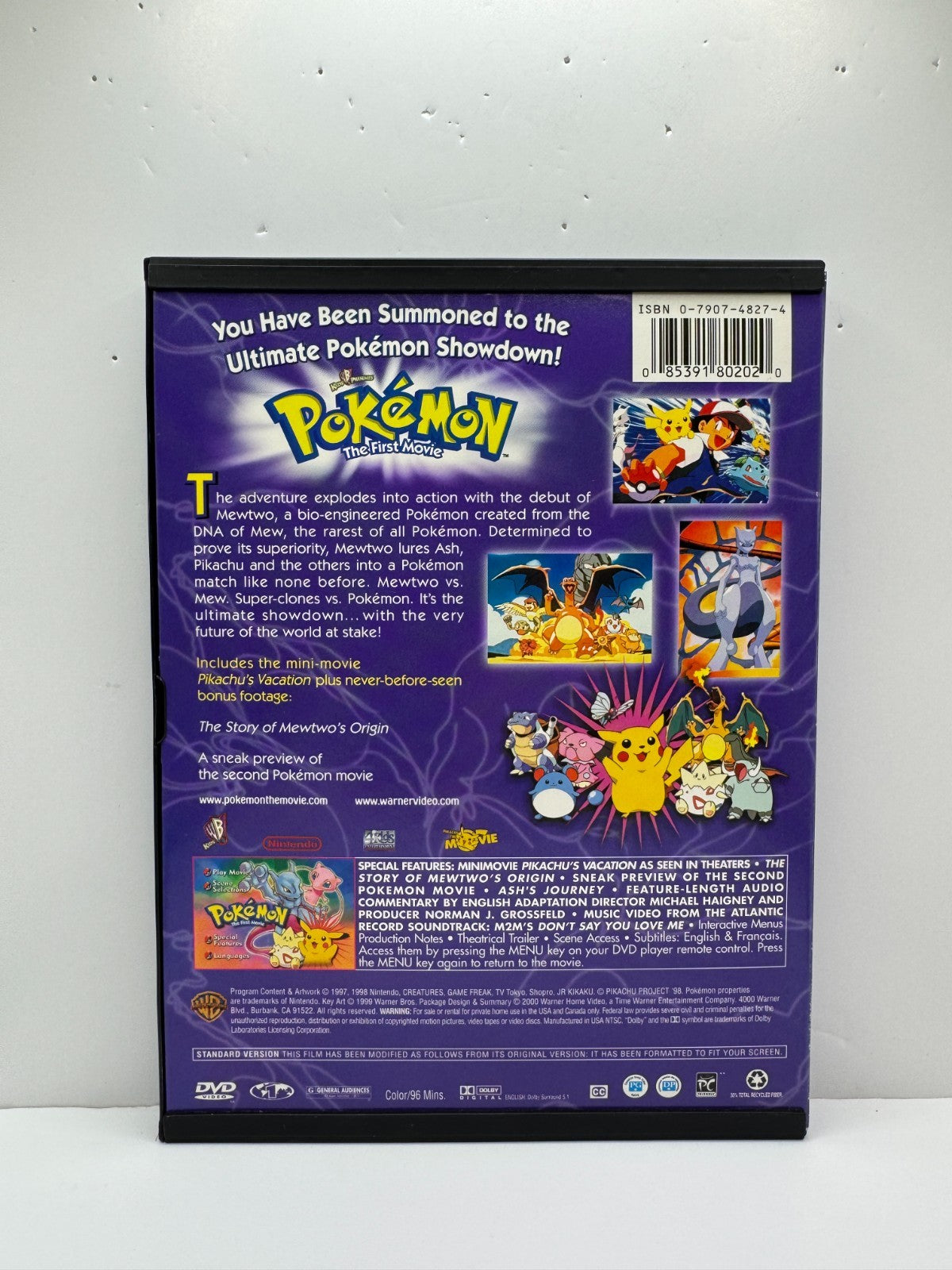 Pokemon The First Movie Mewtwo Strikes Back (DVD) Pokemon Anime