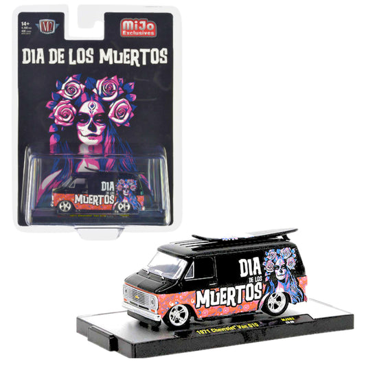 M2 Machines Dia De Los Muertos 1971 Chevrolet Van G10 MiJo 1:64 Diecast