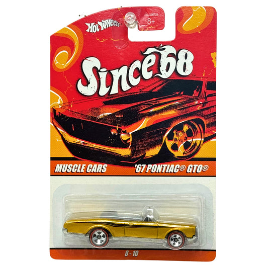 Hot Wheels Since '68 Muscle Cars 1967 Pontiac GTO Muscle Car 1:64 Diecast