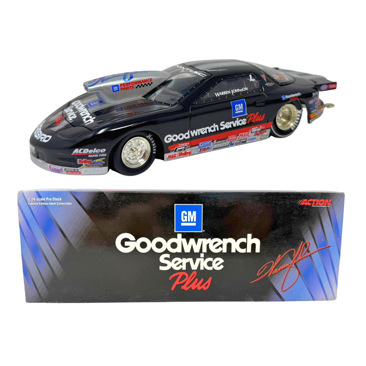 Action NHRA Warren Johnson Goodwrench Pontiac Pro Stock 1:24 Diecast AUTO