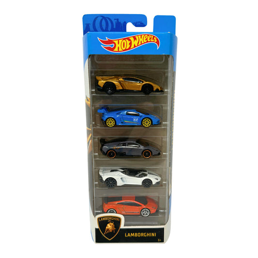 Hot Wheels Lamborghini 5-Pack Gift Set European Car 1:64 Diecast