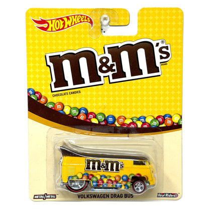 Hot Wheels M&M's Volkswagen Drag Bus 1:64 Diecast Real Riders