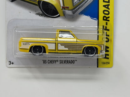 Hot Wheels Off-Road 1983 Chevy Silverado 1:64 Diecast Yellow