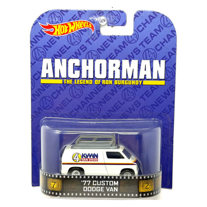 Hot Wheels Retro Entertainment Anchorman 1977 Custom Dodge Van 1:64 Diecast