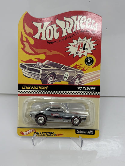 Hot Wheels RLC Red Line Club Club Exclusive 1967 Camaro Collector 1:64 Diecast RARE Red Stripe