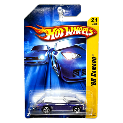 Hot Wheels 2007 First Editions 1969 Chevrolet Camaro 1:64 Diecast Blue