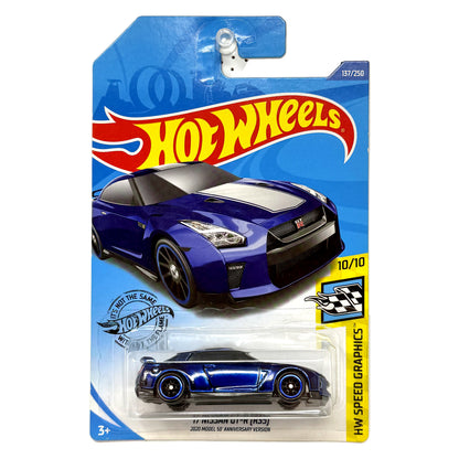 Hot Wheels Super Treasure Hunt 17 Nissan GT-R Speed Graphics 1:64 Diecast STH