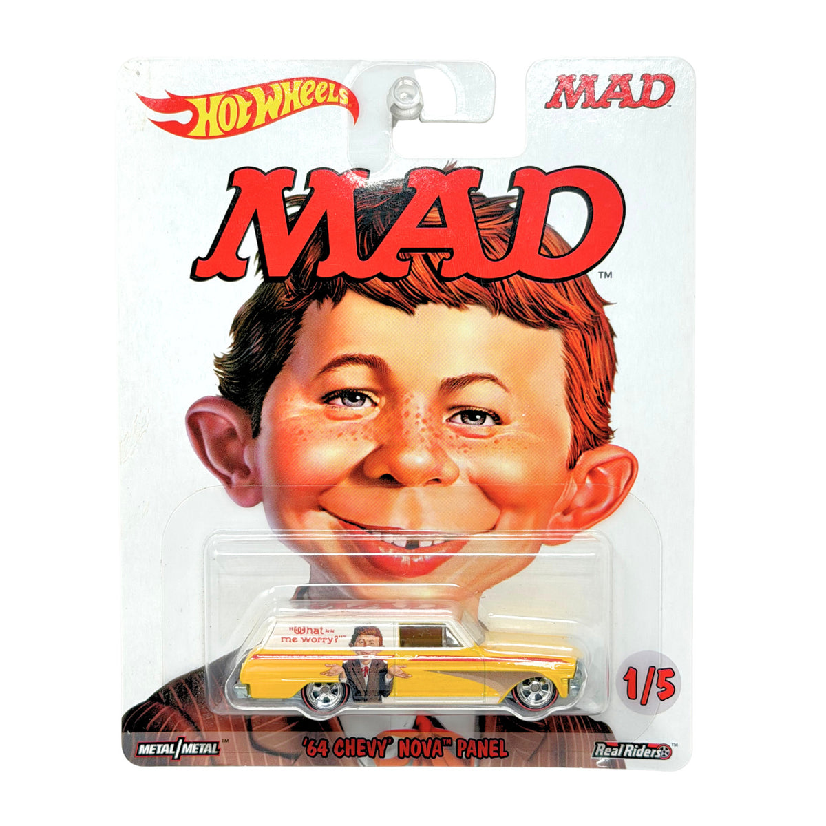 Hot Wheels MAD 1964 Chevrolet Nova Panel 1:64 Diecast Real Riders