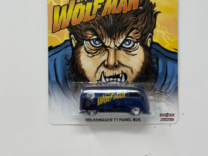 Hot Wheels Monsters Wolf Man Volkswagen T1 Panel Bus 1:64 Diecast Real Riders