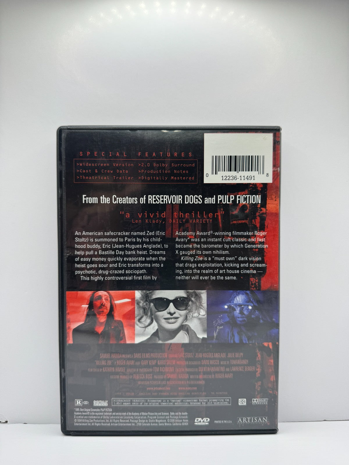 Killing Zoe (DVD) Eric Stoltz Crime