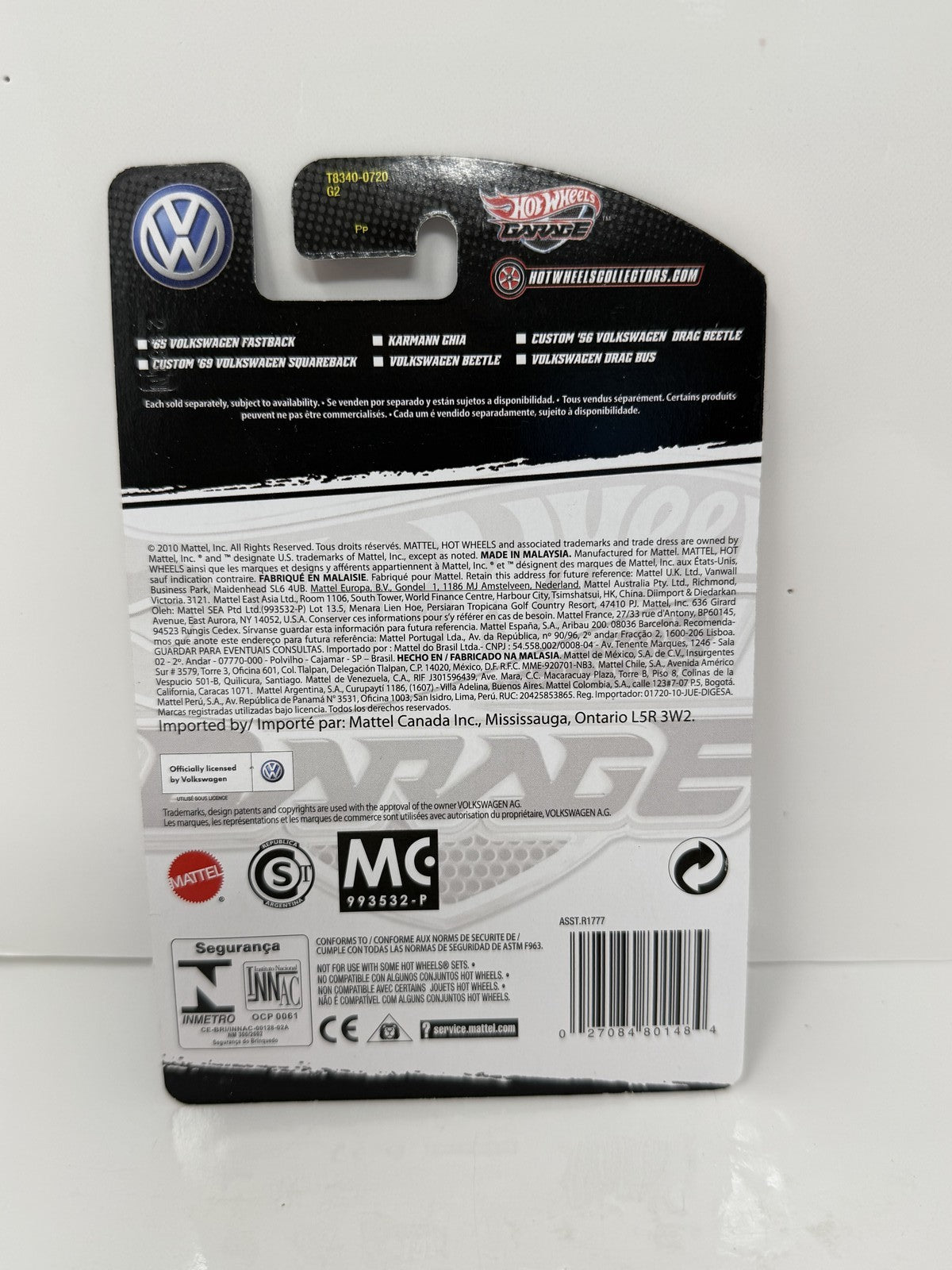 Hot Wheels Garage Custom 1969 Volkswagen Squareback 1:64 Diecast