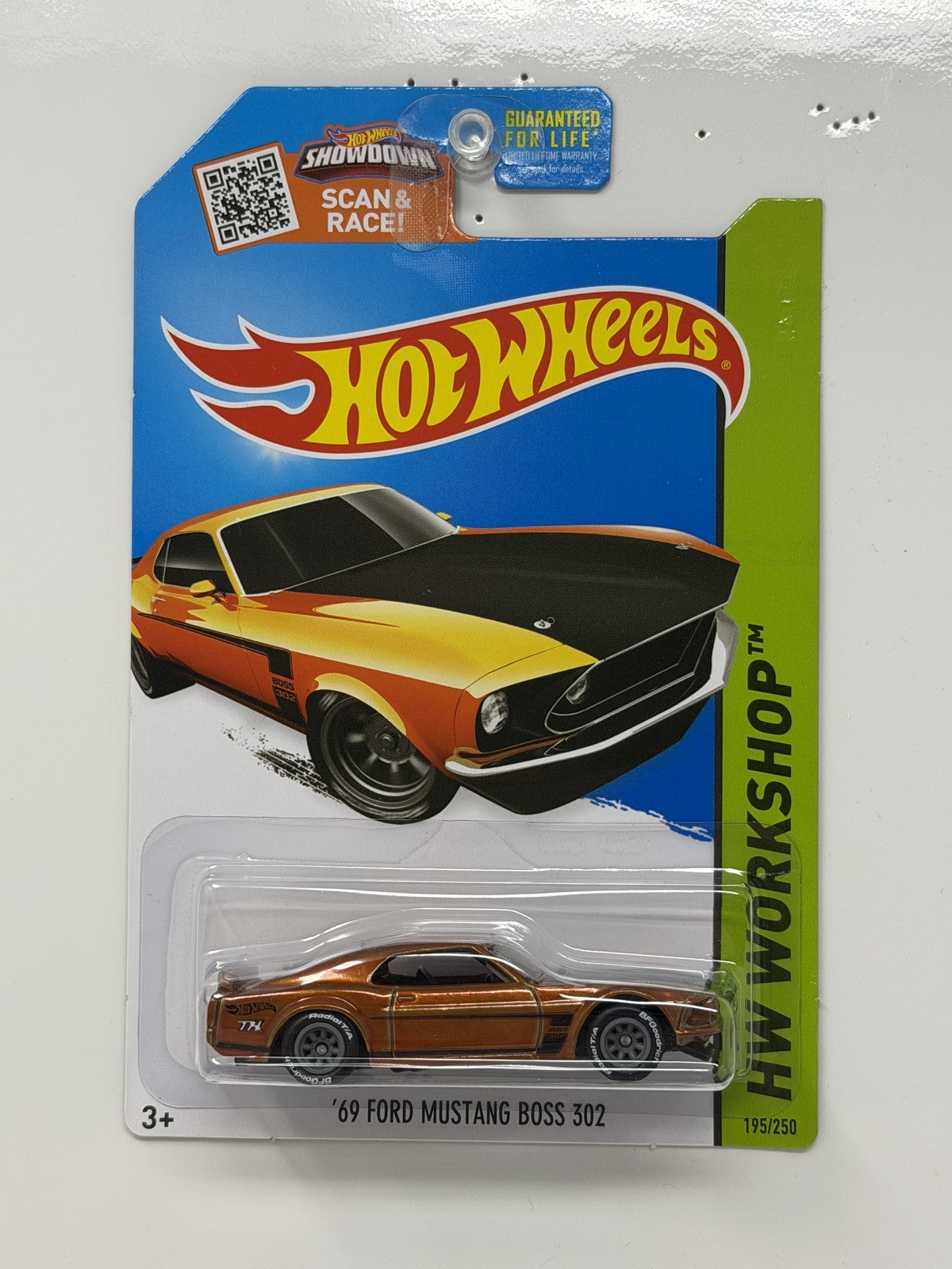 Hot Wheels Super Treasure Hunt 1969 Ford Mustang Boss Workshop 1:64 Diecast STH