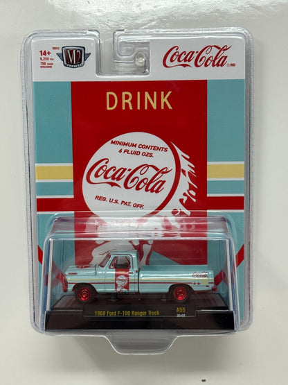 M2 Machines Coca-Cola 1969 Ford F-100 Ranger Truck CHASE 1:64 Diecast