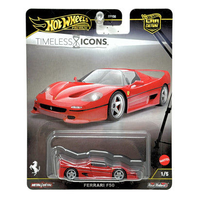 Hot Wheels Premium Timeless Icons Ferrari F50 1:64 Diecast