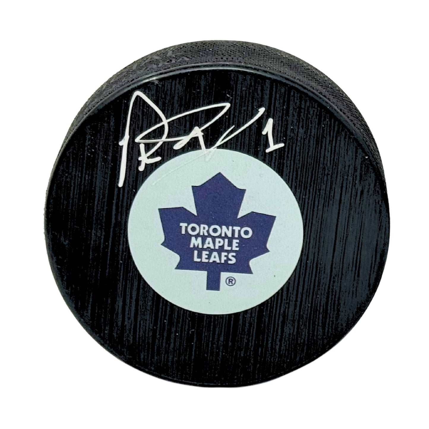 Peter Ing Toronto Maple Leafs Signed NHL Autograph Puck Silver Auto