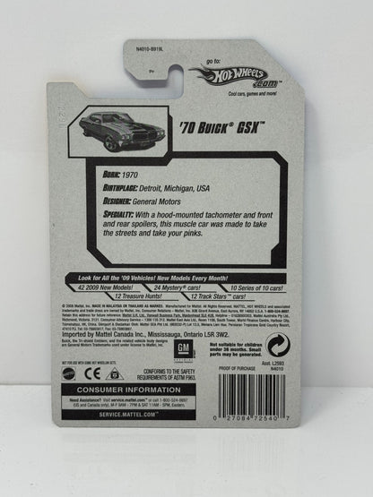 Hot Wheels 2009 New Models 1970 Buick GSX 1:64 Diecast Factory Sealed V2