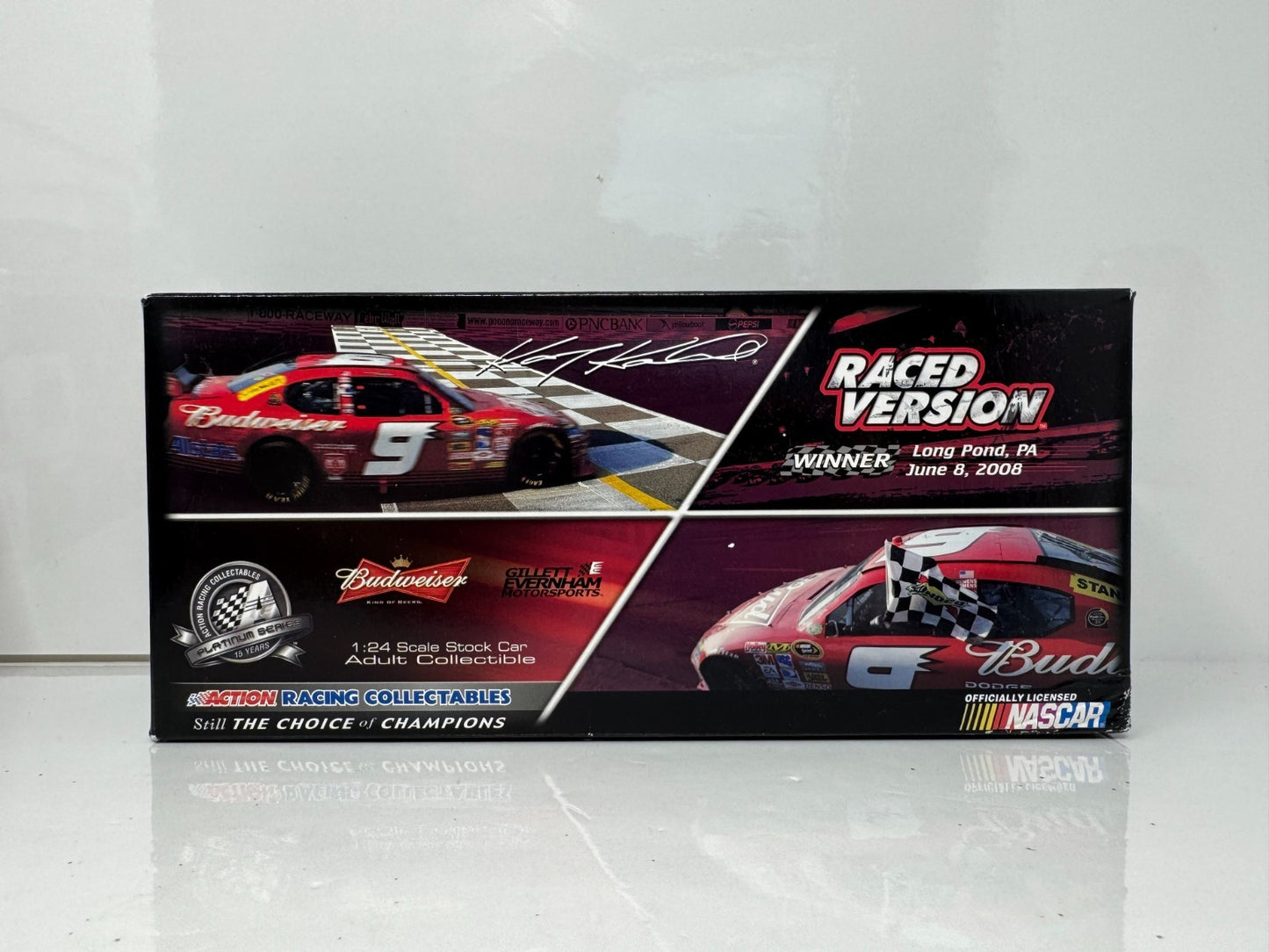 Action NASCAR Kasey Kahne #9 Bud Pocono Win Raced 2008 Charger 1:24 Diecast