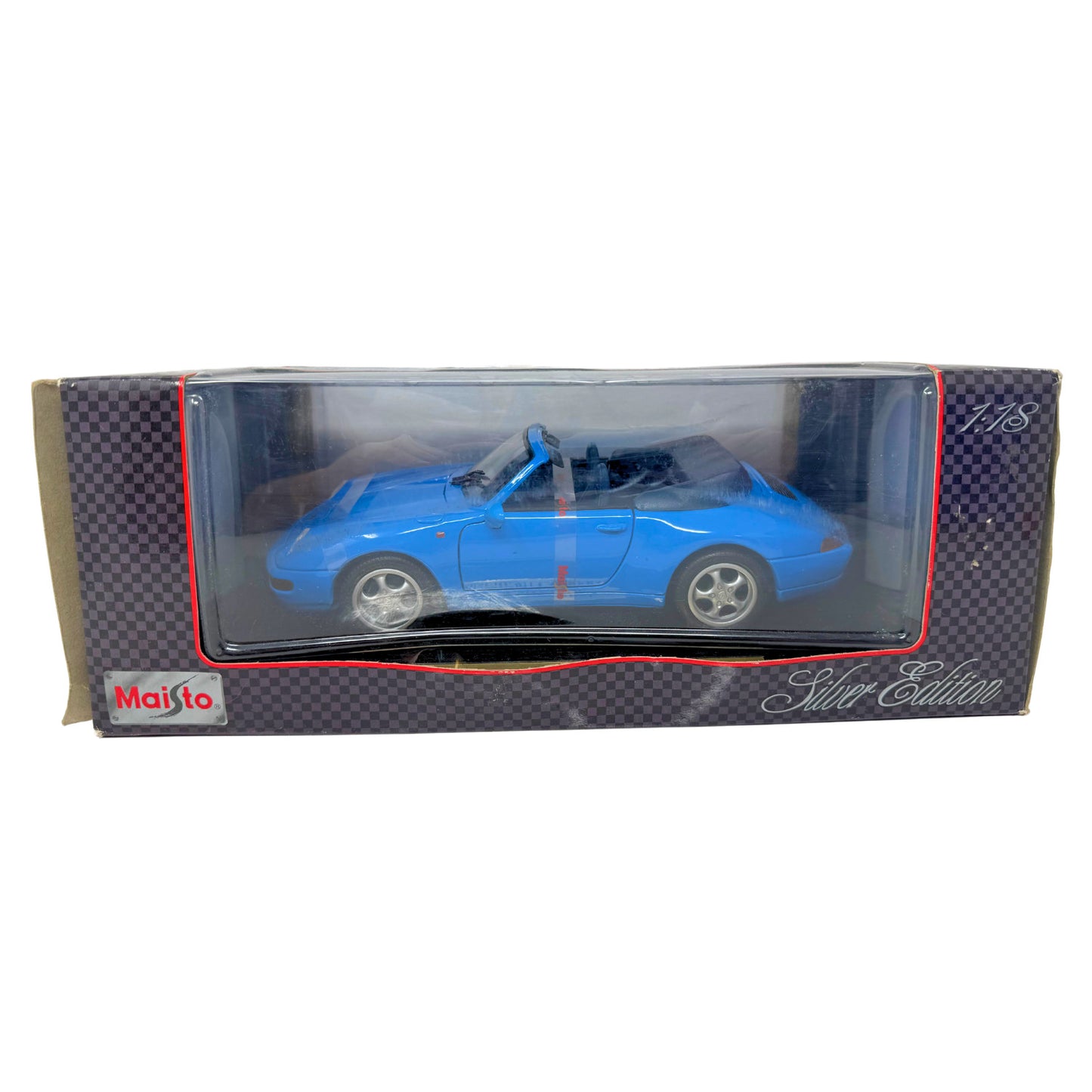 Maisto 1994 Porsche 911 Carrera Cabriolet Silver Edition 1:18 Diecast