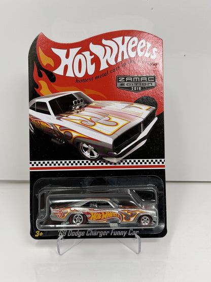 Hot Wheels Zamac Edition 1969 Dodge Charger Funny Car Walmart 1:64 Diecast