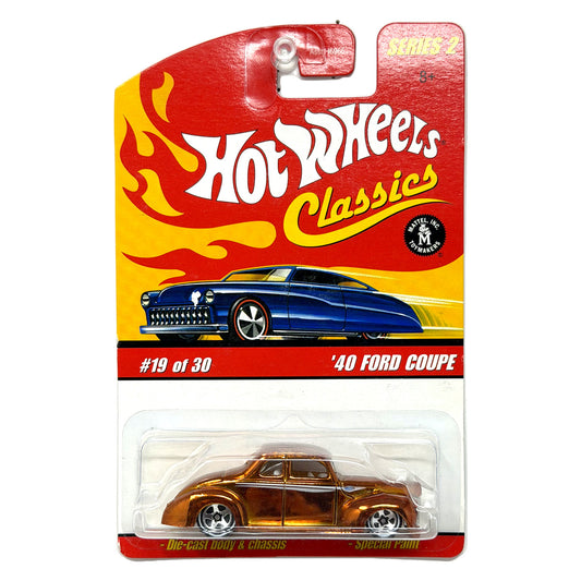 Hot Wheels Classics Series 2 1940 Ford Coupe 1:64 Diecast Dark Orange