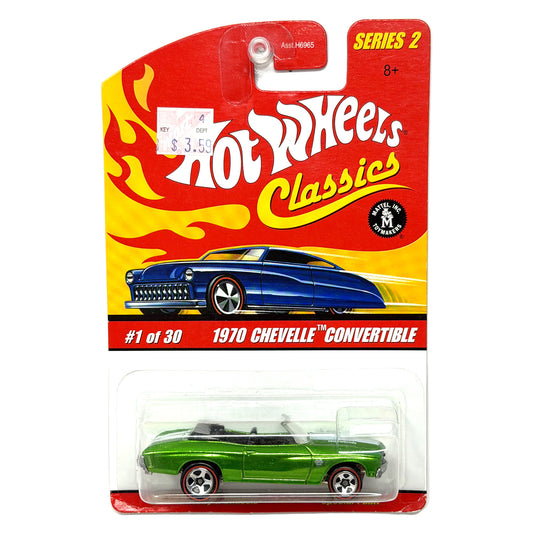 Hot Wheels Classics Series 2 1970 Chevelle Convertible 1:64 Diecast Green