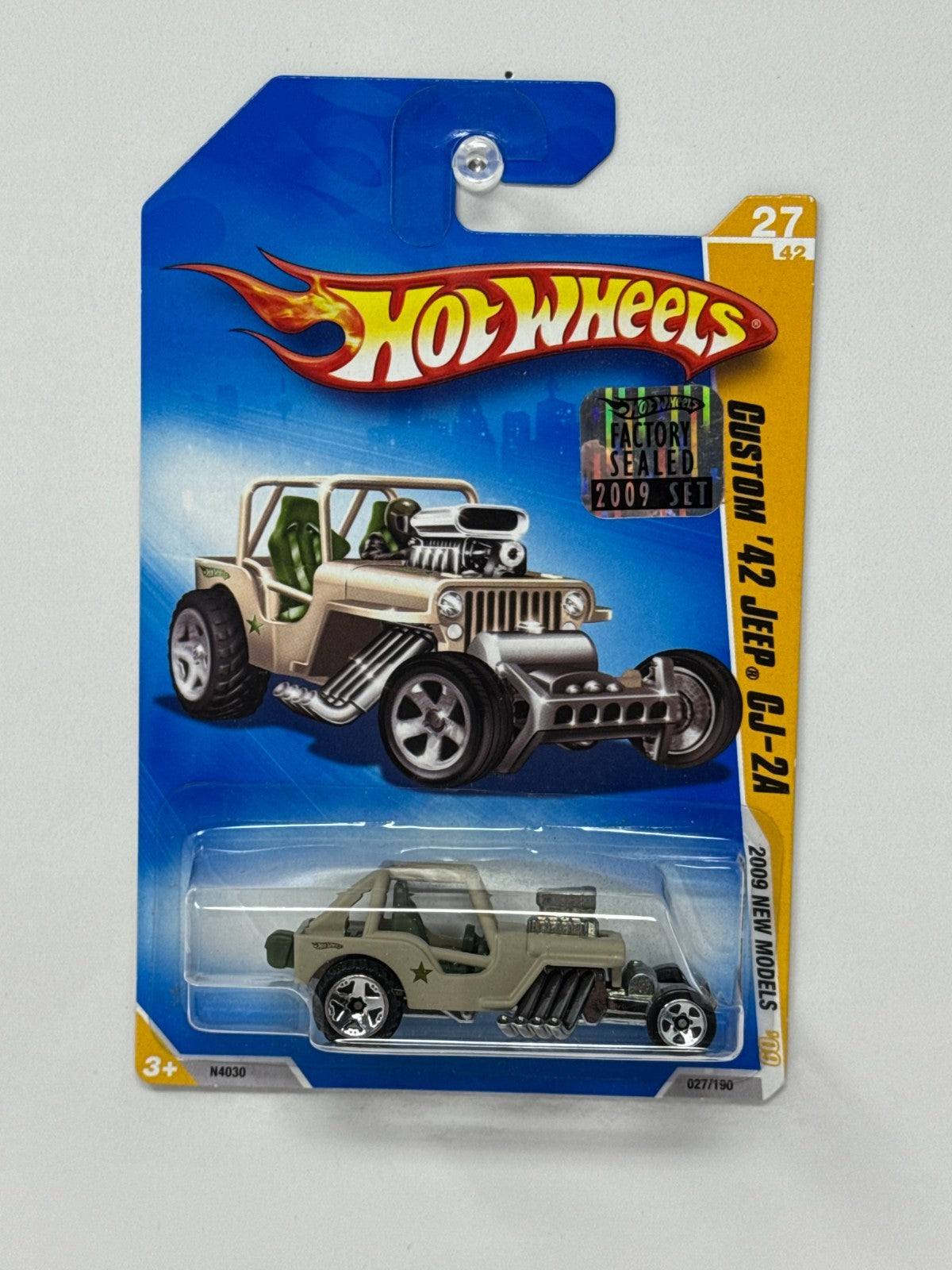 Hot Wheels 2009 New Models Custom 1942 Jeep CJ-2A 1:64 Diecast Factory Sealed