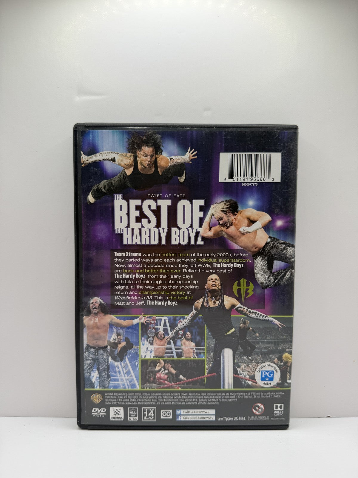 WWE Twist of Fate Best of The Hardy Boyz 3-Disc DVD Jeff Matt Wrestling