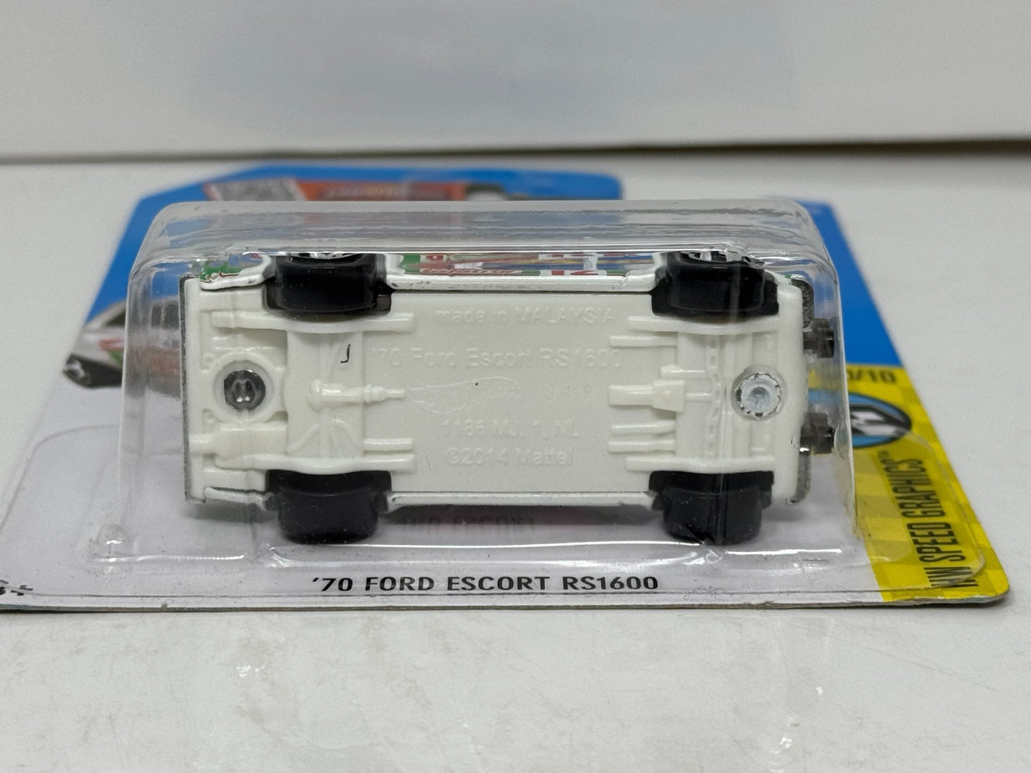 Hot Wheels Speed Graphics 1970 Ford Escort RS1600 Castrol 1:64 Diecast