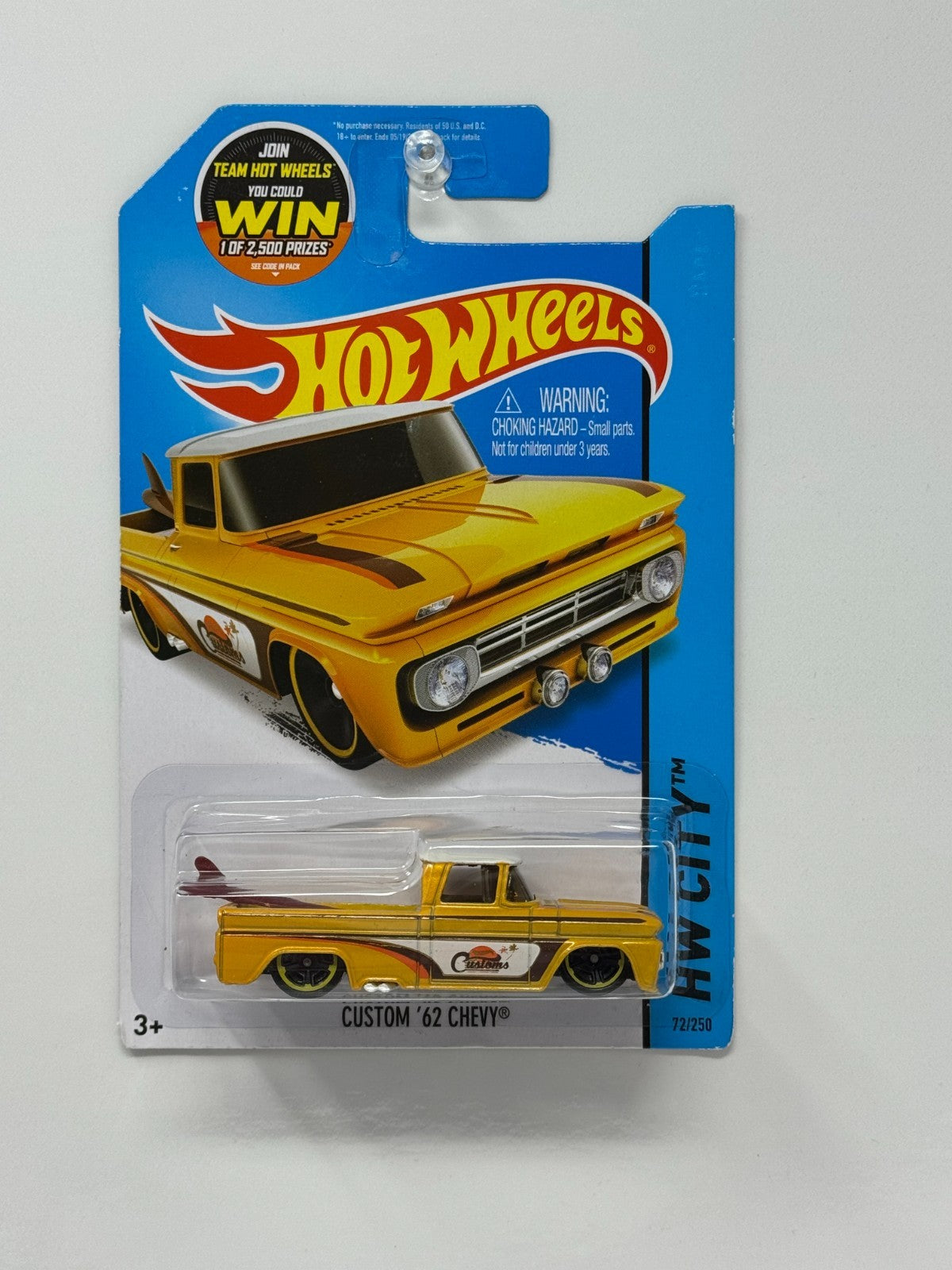 Hot Wheels HW City Custom 1962 Chevy Pickup 1:64 Diecast