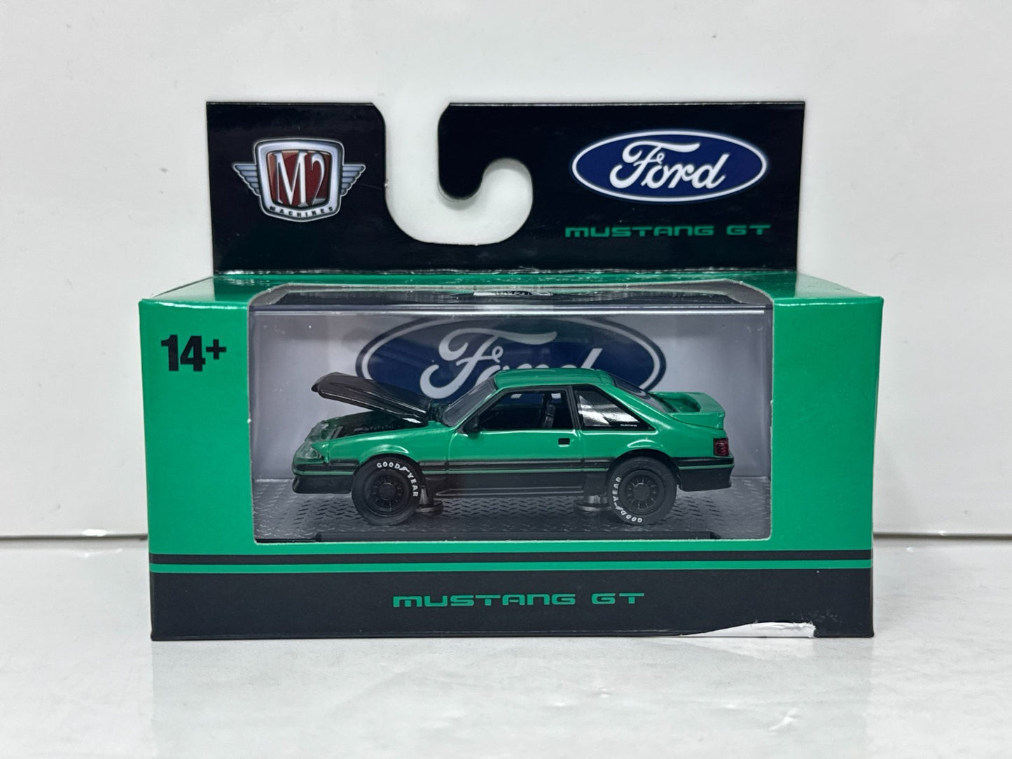 M2 Machines 1987 Ford Mustang GT Green 1:64 Diecast