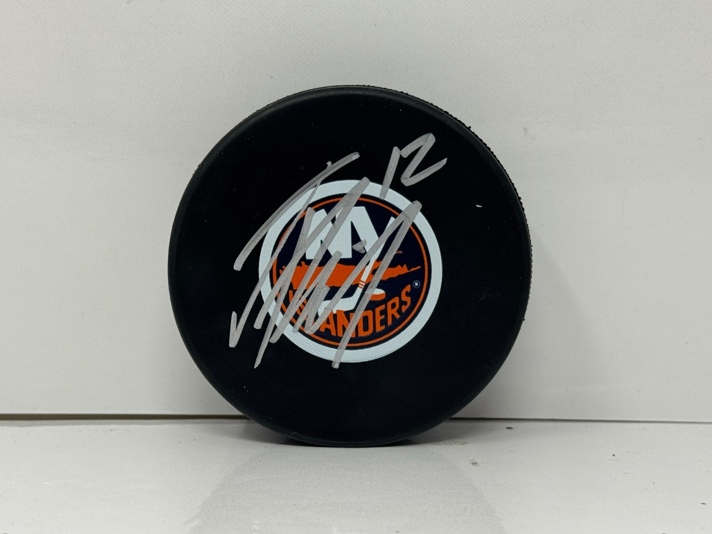 Josh Bailey New York Islanders Signed NHL Autograph Puck Silver Auto