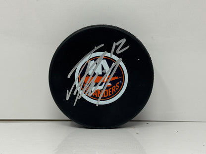 Josh Bailey New York Islanders Signed NHL Autograph Puck Silver Auto