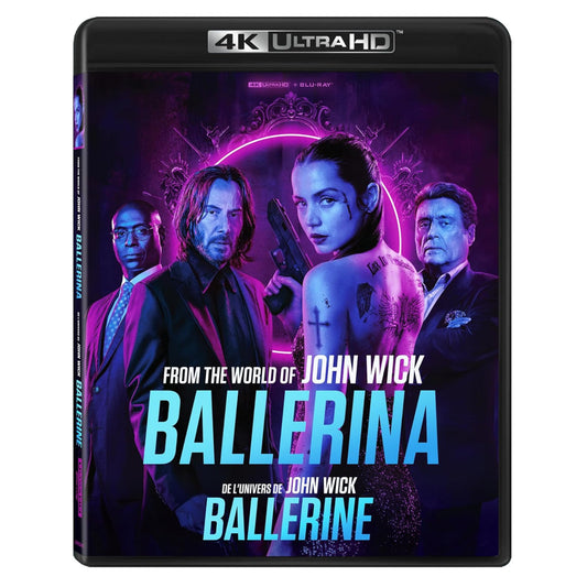Ballerina (4K UHD Blu-ray) Elle Fanning John Wick Action Thriller New & Sealed!!