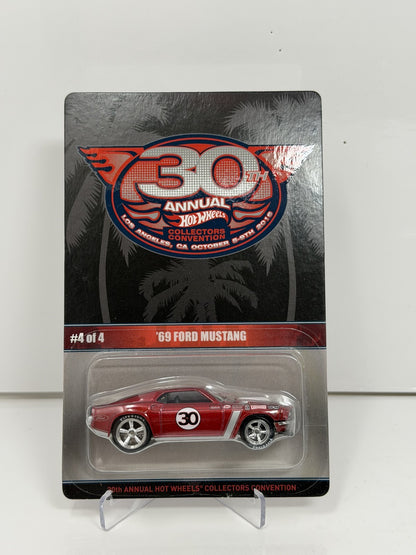 Hot Wheels 2016 30th Collectors Convention 1969 Ford Mustang 1:64 Diecast