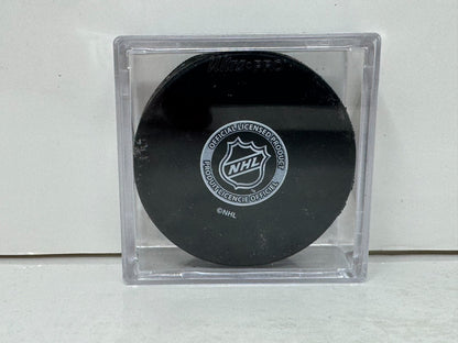Vesa Toskala Toronto Maple Leafs Signed NHL Autograph Puck Silver Auto