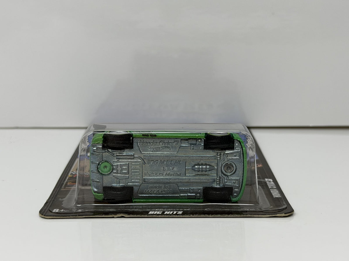 Hot Wheels Boulevard Honda Civic Si 1:64 Diecast Real Riders Green