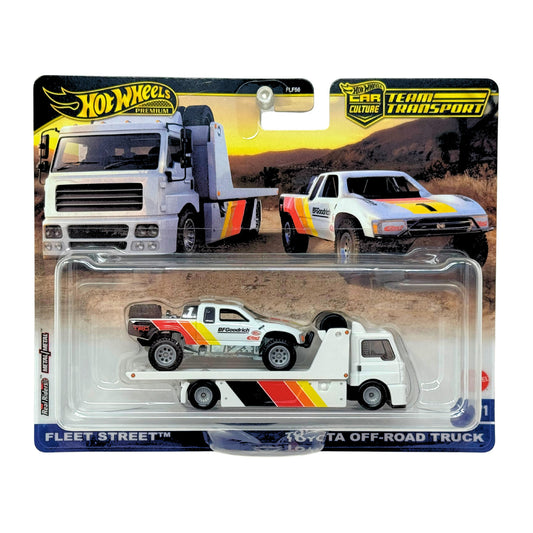 Hot Wheels Premium Team Transport Fleet Street Toyota OffRoad Truck 1:64 Diecast