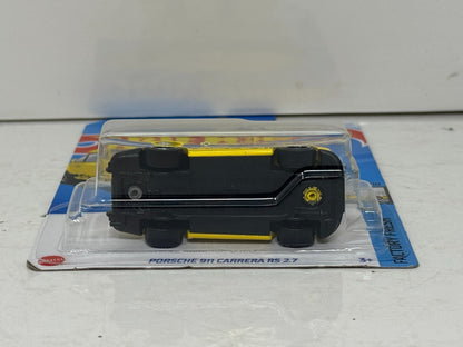 Hot Wheels Factory Fresh Porsche 911 Carrera RS 2.7 1:64 Diecast Yellow