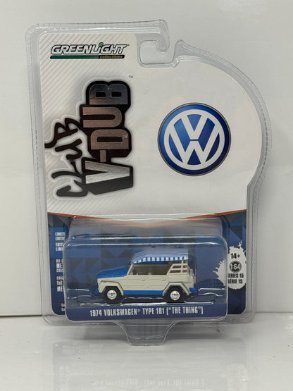 Greenlight Club V-Dub 1974 Volkswagen Type 181 The Thing 1:64 Diecast