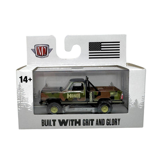M2 Machines Built With Grit And Glory 1979 Dodge Macho Power Wagon 1:64 Diecast
